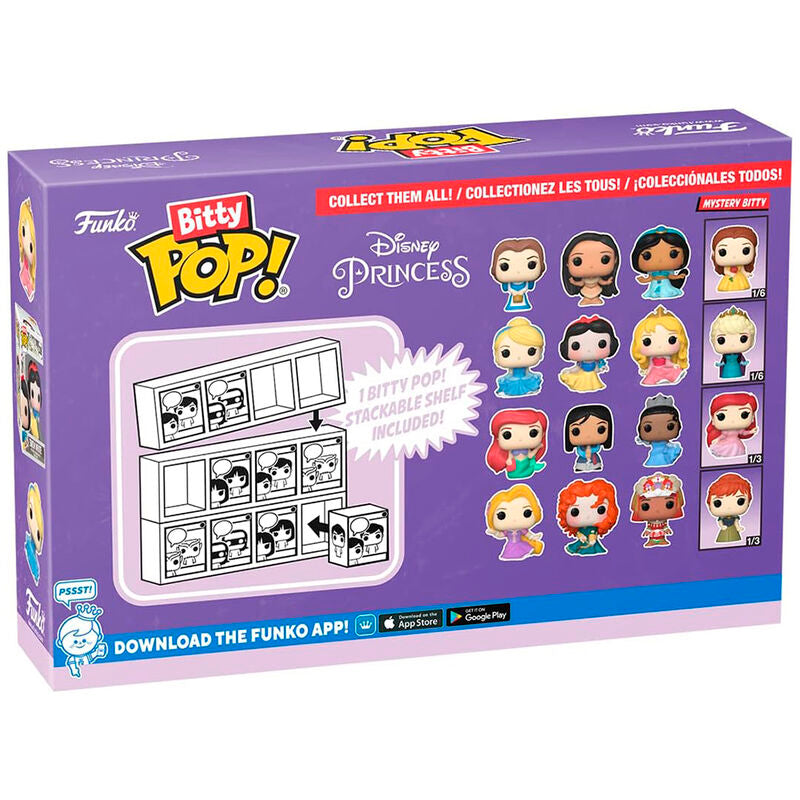 Funko Bitty Pop! Princesas Disney - Cenicienta, Blancanieves, Aurora y ?