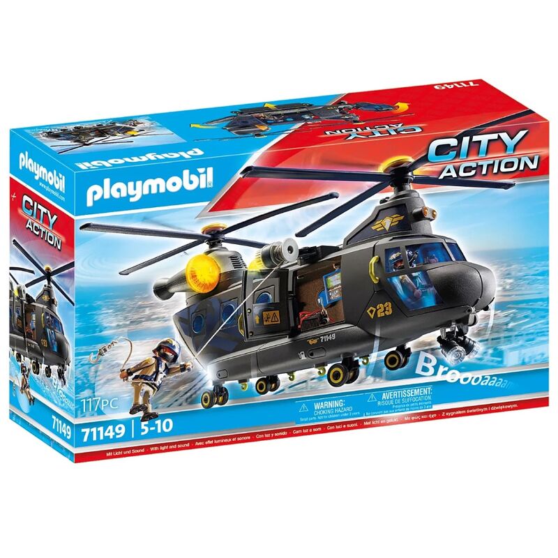 Playmobil Fuerzas Especiales: Helicóptero Banana