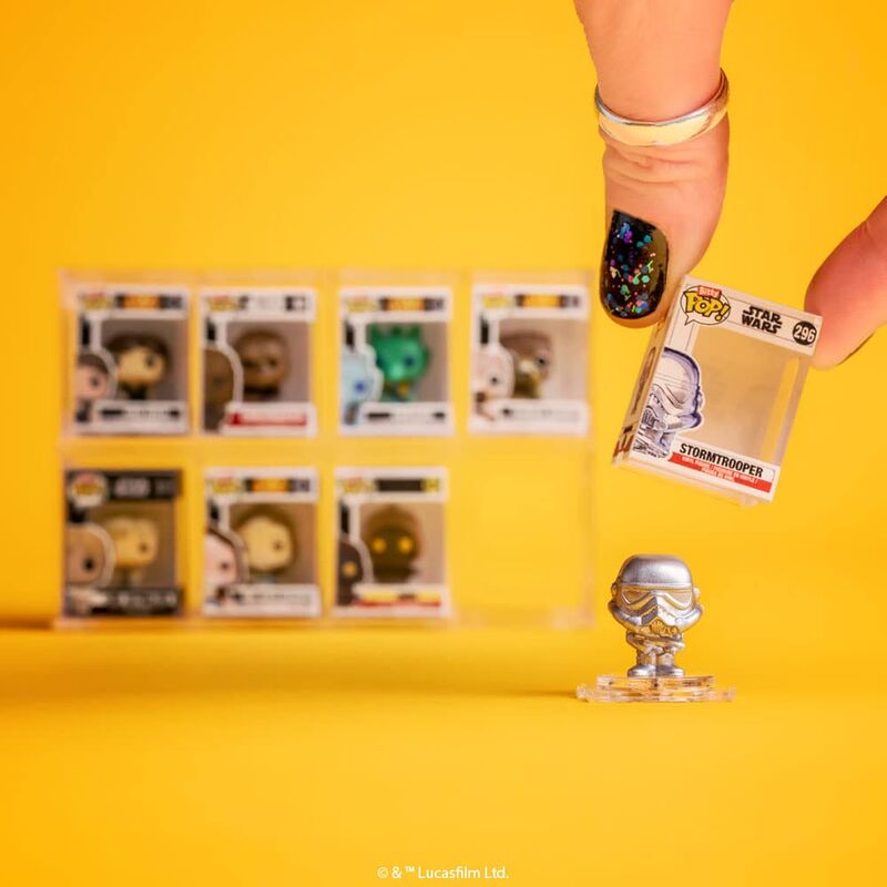 Funko Bitty Pop! Star Wars - Piloto TIE, Stormtrooper, Darth Vader y ?