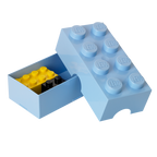 Caja de almuerzo - brick de ocho encajes azul