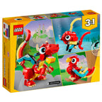 Lego creator 3en1 - dragón rojo