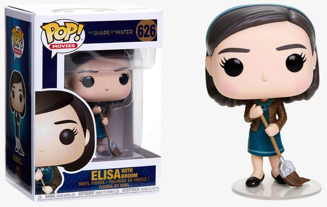 FK32483 La Forma del Agua Pop! Movies - Figura Elisa con Escoba Hover Image