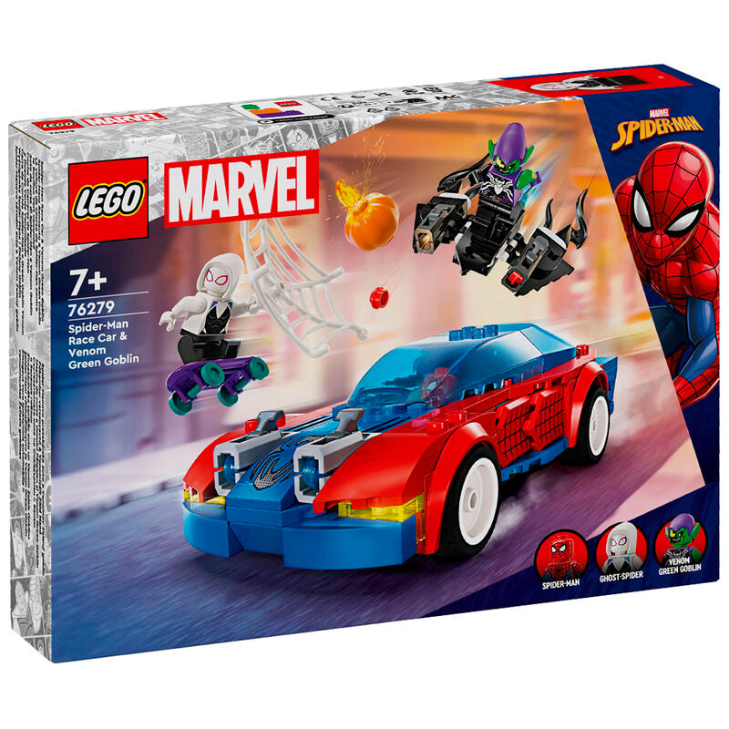 Lego Marvel - Coche de carreras de Spider-Man y Duende Verde Venomizado