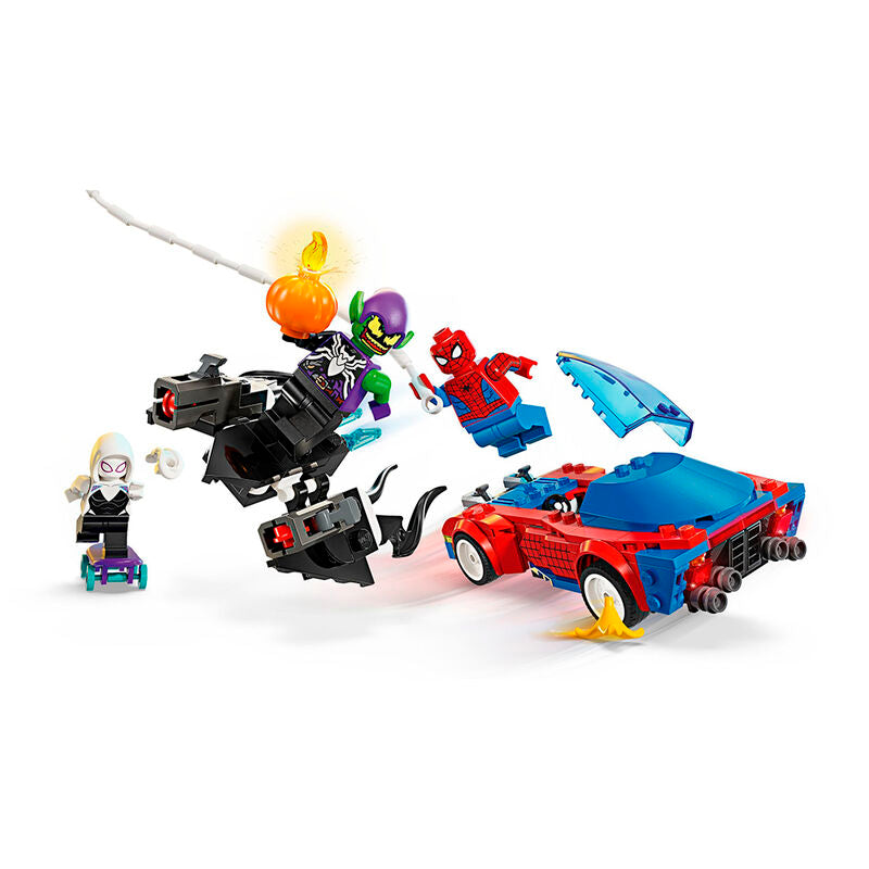 Lego Marvel - Coche de carreras de Spider-Man y Duende Verde Venomizado