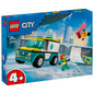Lego City - Ambulancia de emergencias y Chico con Snowboard