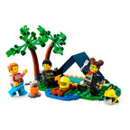Lego city - camión de bomberos 4x4 con barco de rescate