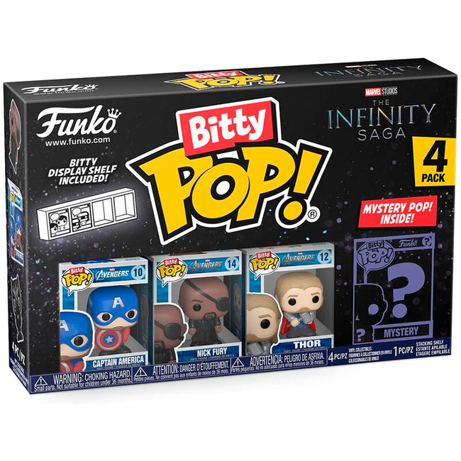 Funko bitty pop! la saga del infinito - capitán américa, nick furia, thor ? Hover Image