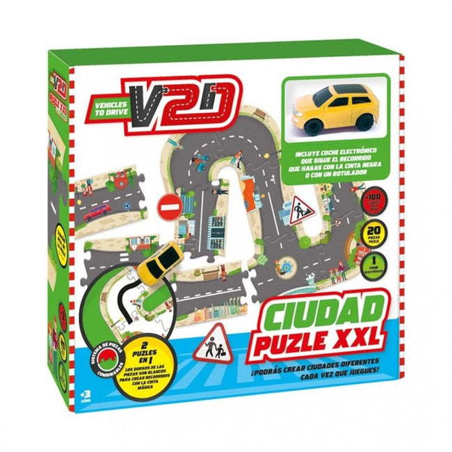Imagiland - Puzle XXL Infinito La Ciudad (con coche) Hover Image
