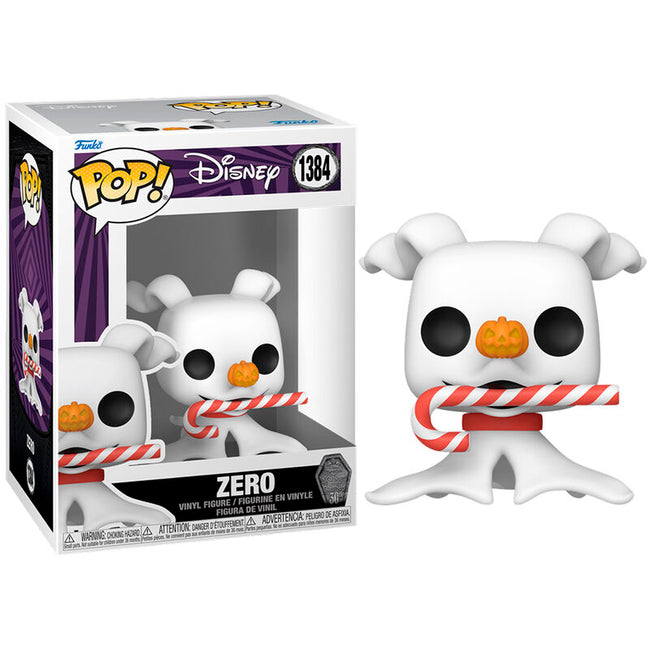 Funko Pop! Pesadilla Antes de Navidad 30 Aniv. - Zero con Bastón de Caramelo Hover Image