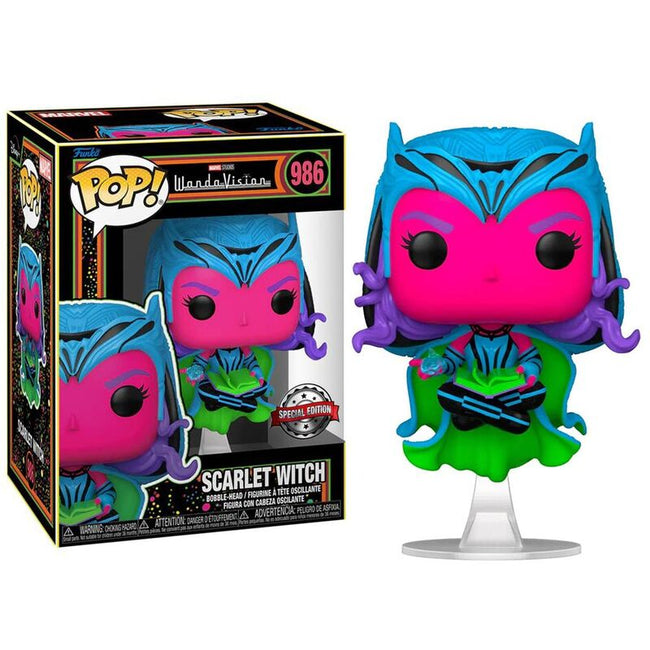 Funko pop! marvel black light wandavision - bruja escarlata exclusiva Hover Image
