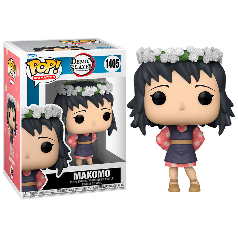 Funko pop! demon slayer - makomo con corona de flores