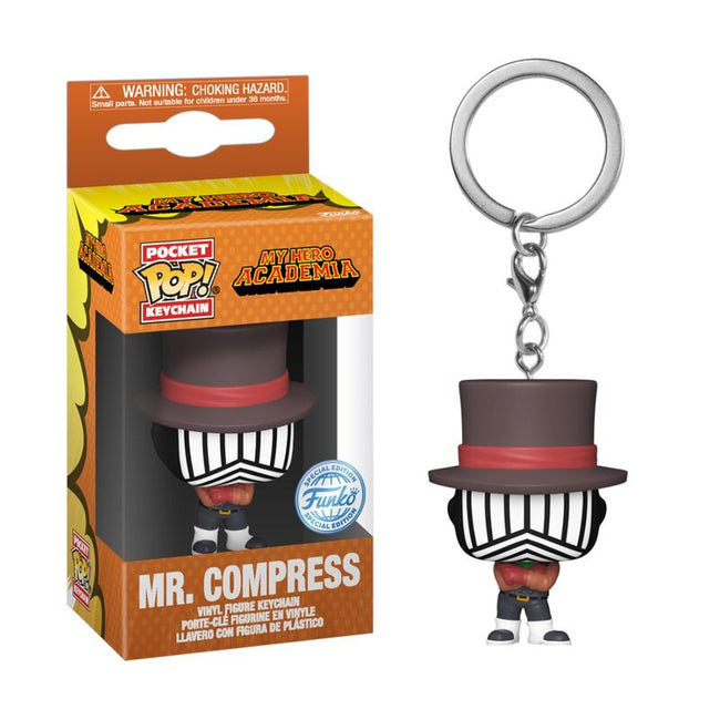 Funko pocket pop! llavero: my hero academia - mr. compress Hover Image