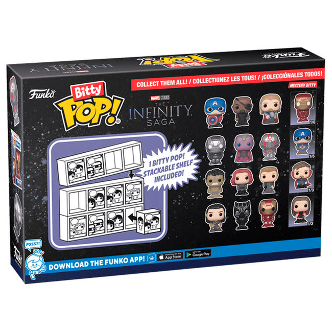 Funko Bitty Pop! La Saga del Infinito - Loki, Black Panther, Iron Man y ? Main Image