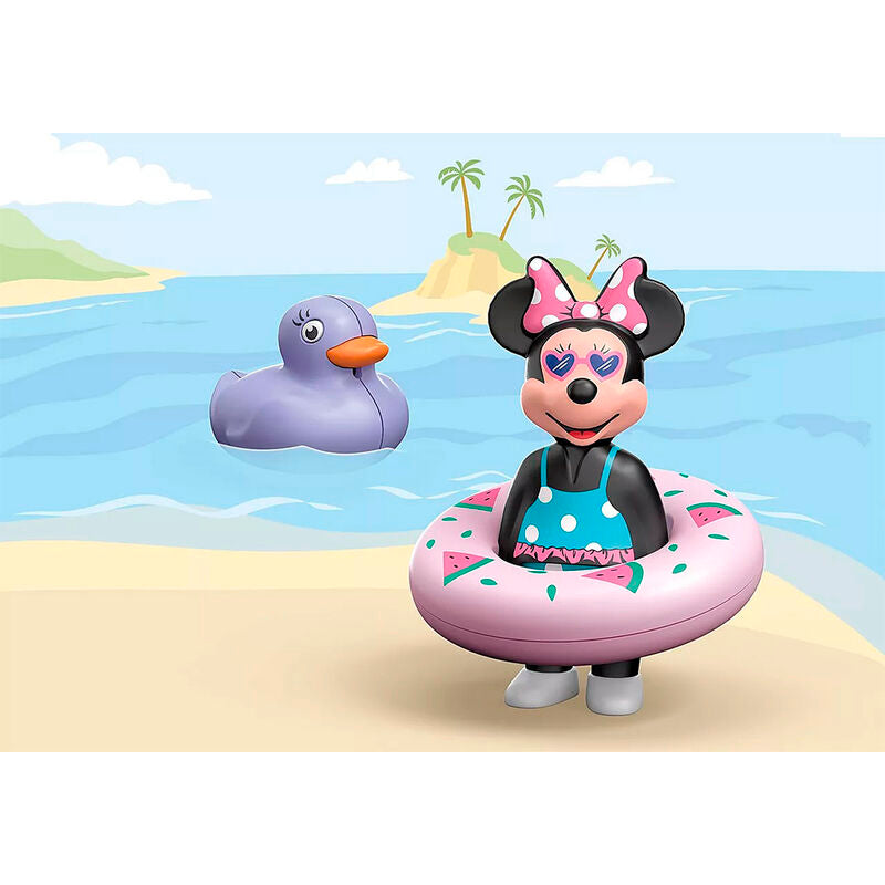 Playmobil 1.2.3 & disney - viaje a la playa de minnie
