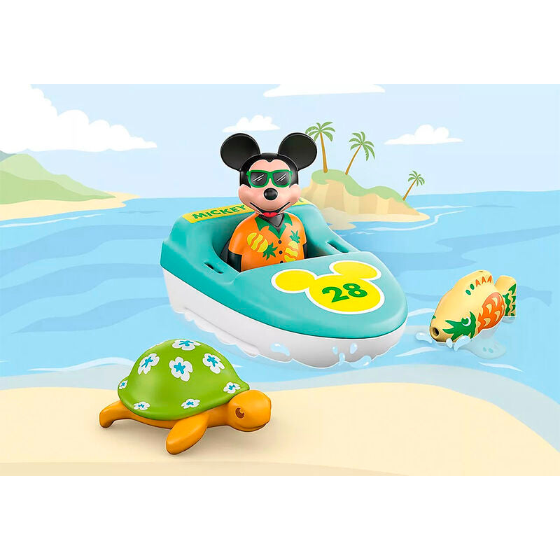 Playmobil 1.2.3 & disney - viaje en bote con mickey