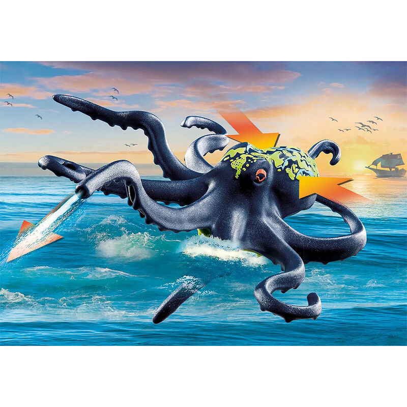 Playmobil piratas - batalla contra el pulpo gigante