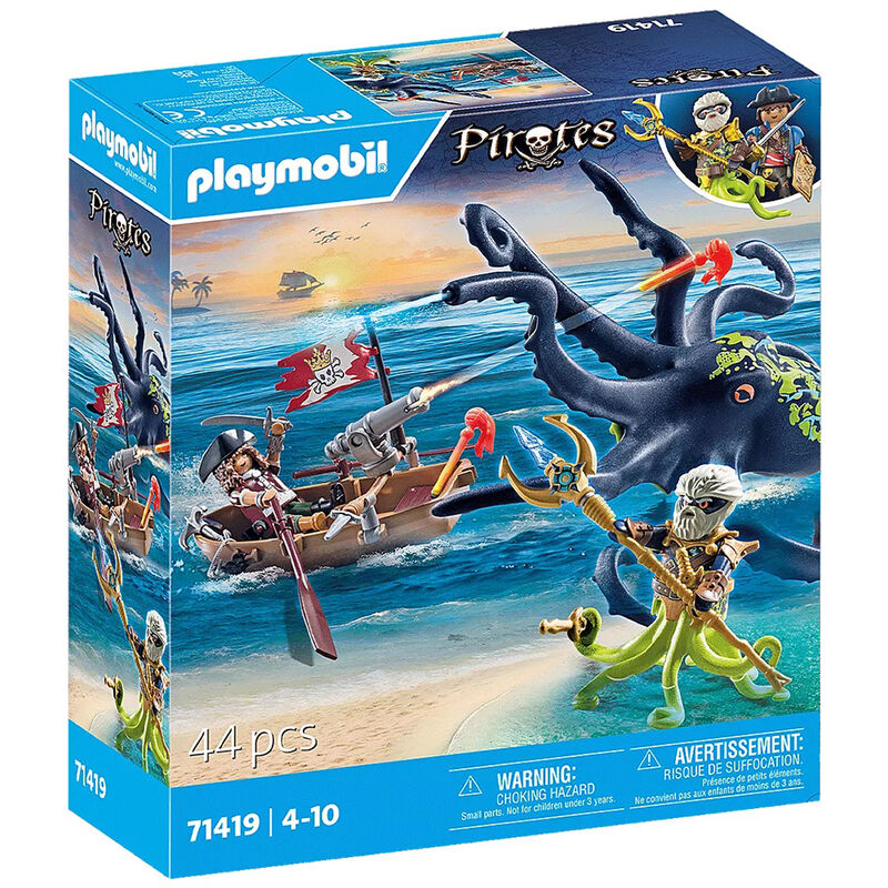 Playmobil piratas - batalla contra el pulpo gigante