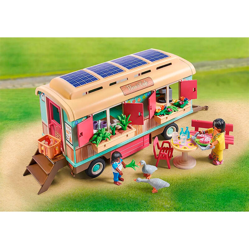 Playmobil - café tren con huerto