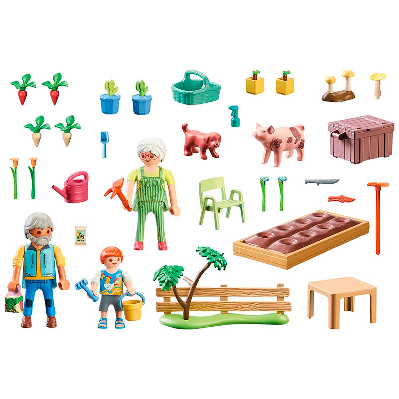 Playmobil - huerto con abuelos