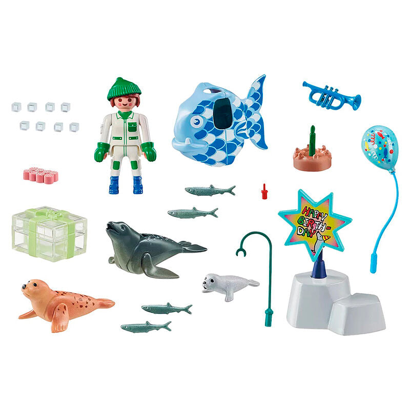 Playmobil - cuidador con animales