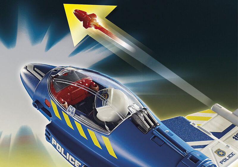 Playmobil Policía Avión: persecución dron
