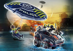 Playmobil Policía Paracaídas: persecución del vehículo anfibio