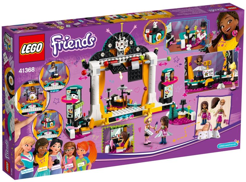 Le41368 espectáculo de talentos de andrea lego friends