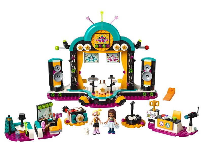 Le41368 espectáculo de talentos de andrea lego friends