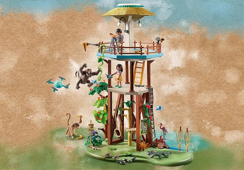 Playmobil Wiltopia: Torre de Investigación con Brújula