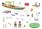 Playmobil Wiltopia: Viaje en Barco hasta los Manatíes