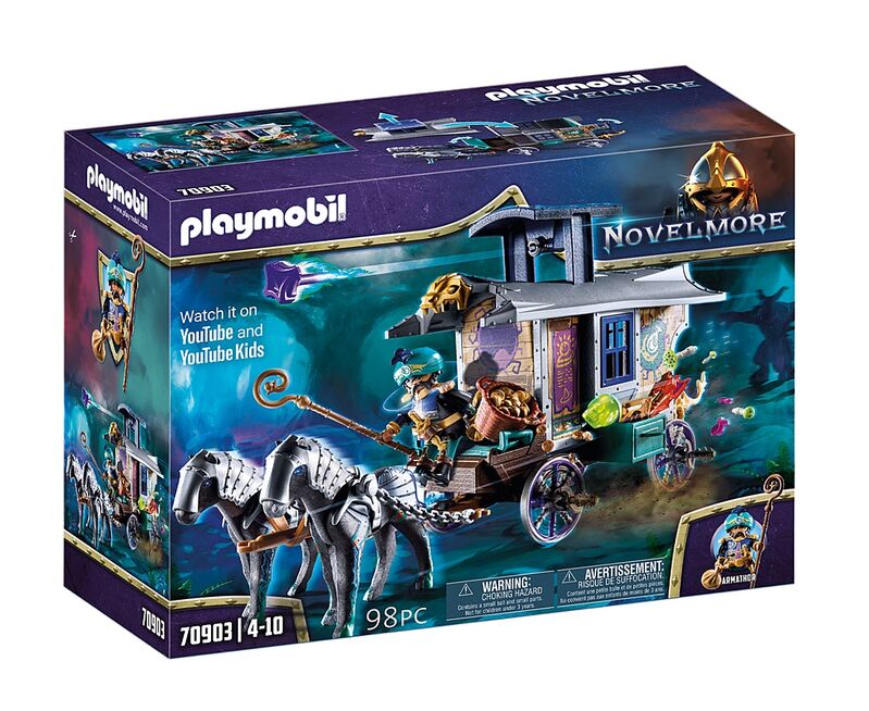 Playmobil novelmore - violet vale carruaje de mercaderes