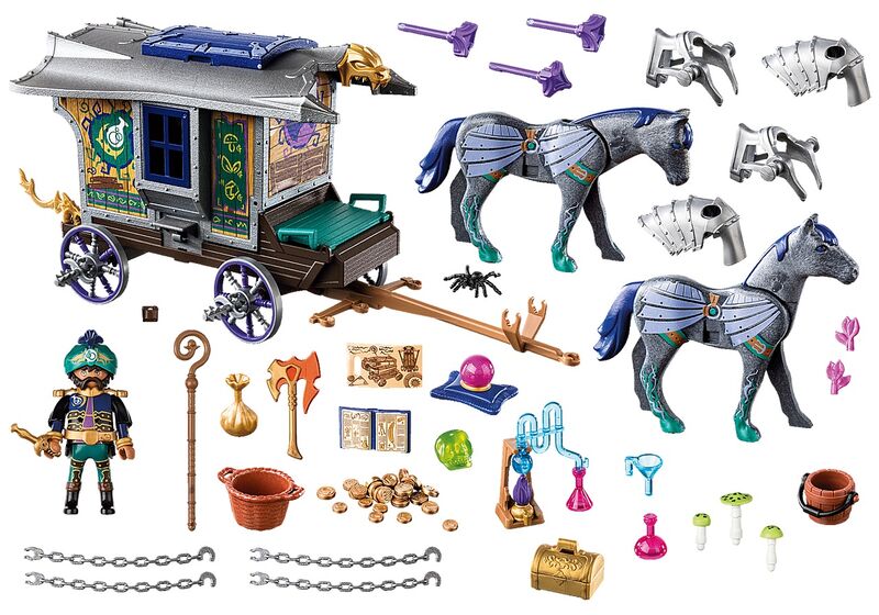 Playmobil novelmore - violet vale carruaje de mercaderes