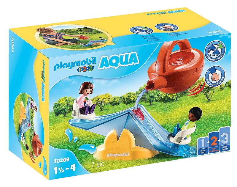 Playmobil 1.2.3 - balancín acuático con regadera