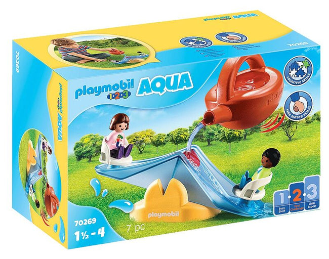 Playmobil 1.2.3 - balancín acuático con regadera Hover Image