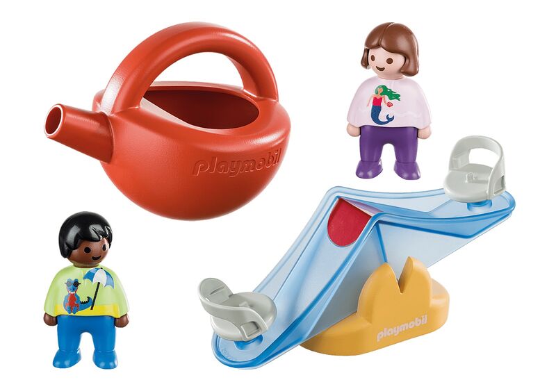 Playmobil 1.2.3 - balancín acuático con regadera