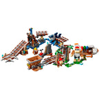 Lego super mario - set de expansión: vagoneta minera de diddy kong