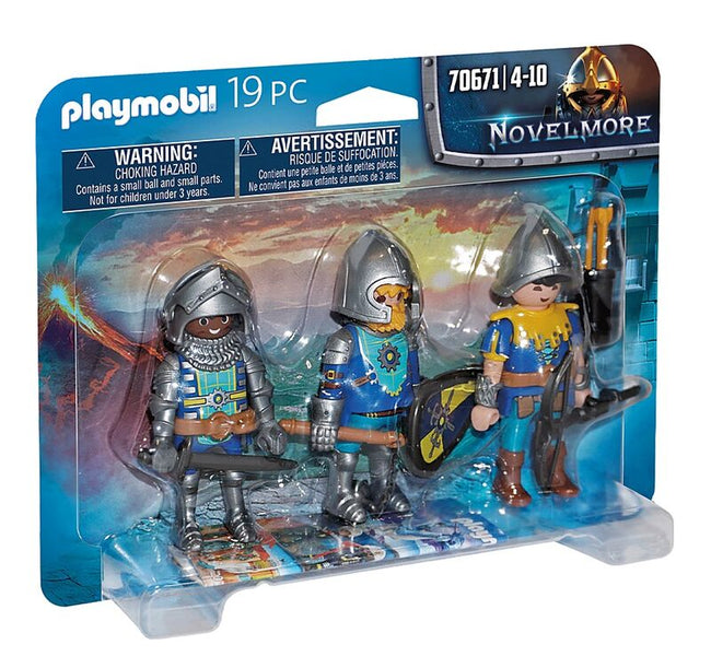 Playmobil - set 3 caballeros de novelmore Hover Image