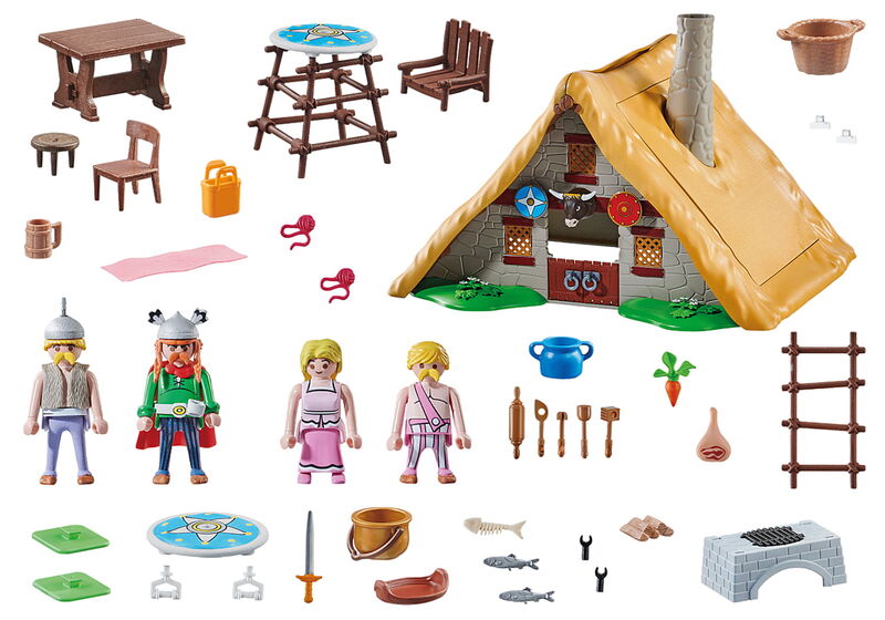 Playmobil astérix - cabaa de abraracúrcix