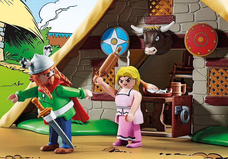 Playmobil astérix - cabaa de abraracúrcix
