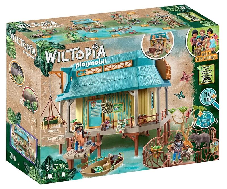 Playmobil wiltopia - centro de cuidados de animales