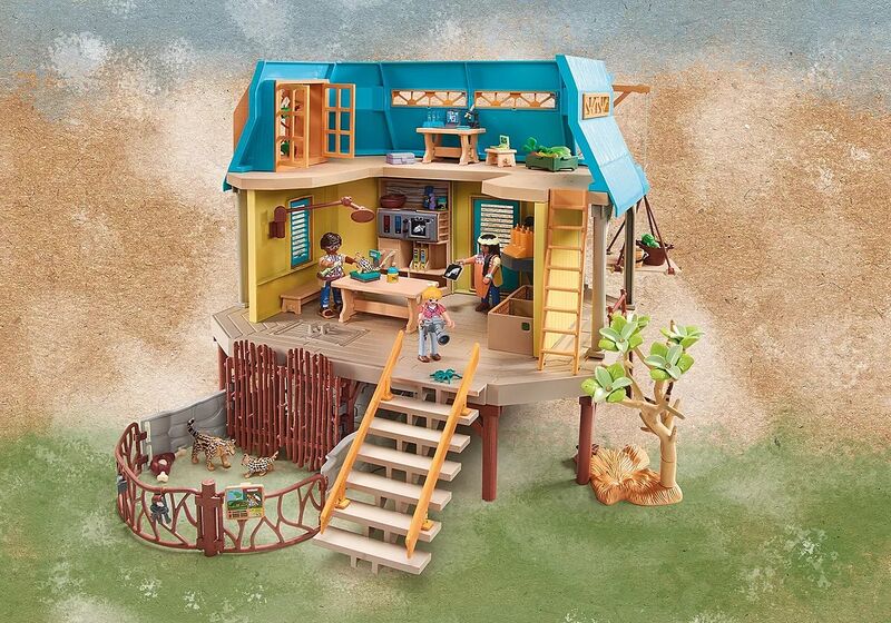 Playmobil wiltopia - centro de cuidados de animales