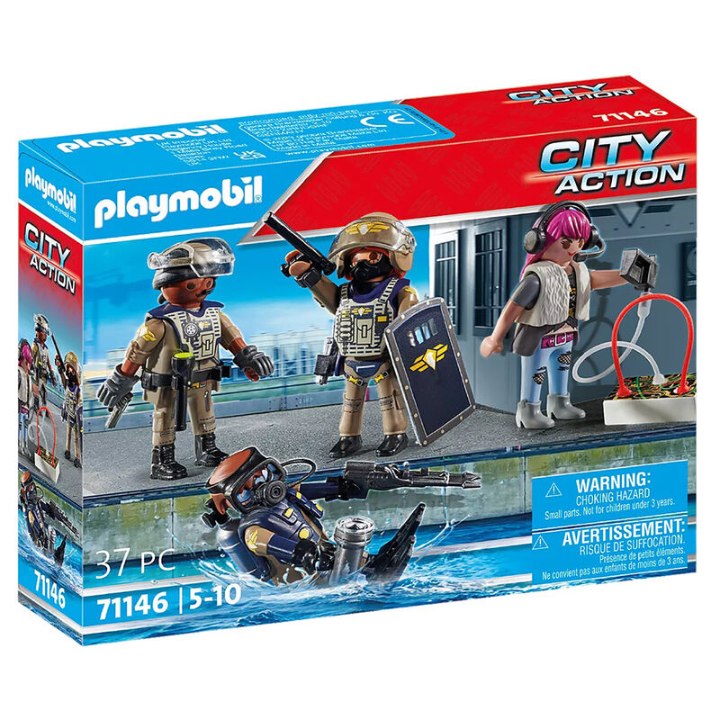 Playmobil Set de Figuras de Fuerzas Especiales