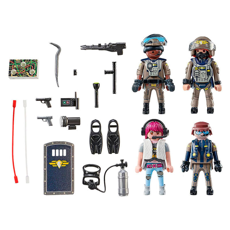 Playmobil Set de Figuras de Fuerzas Especiales