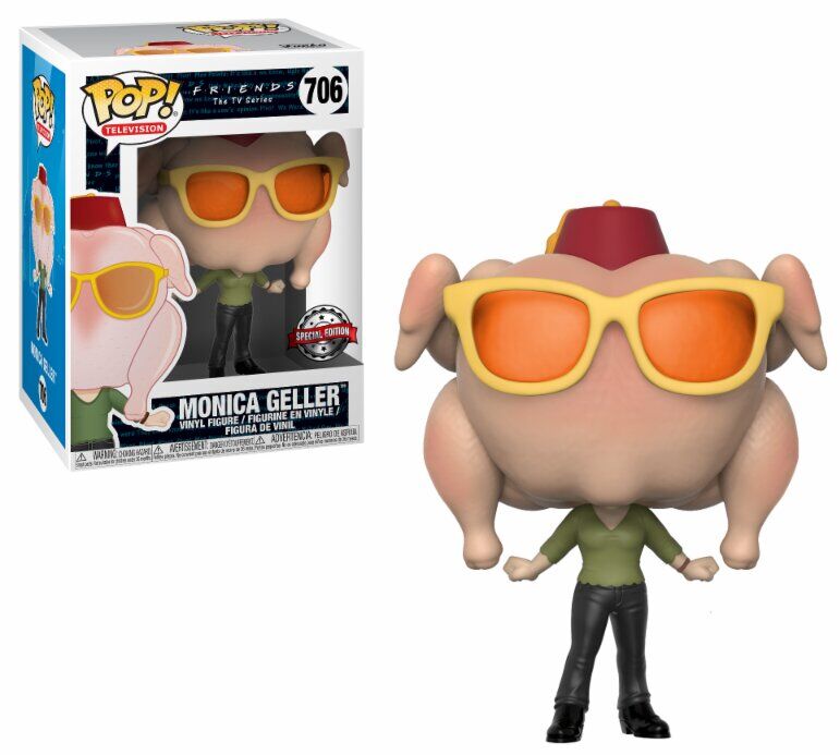 FK33378 Friends Pop! TV - Figura Monica con pavo - Exclusivo