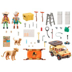 Playmobil wiltopia - vehículo todoterreno con leones