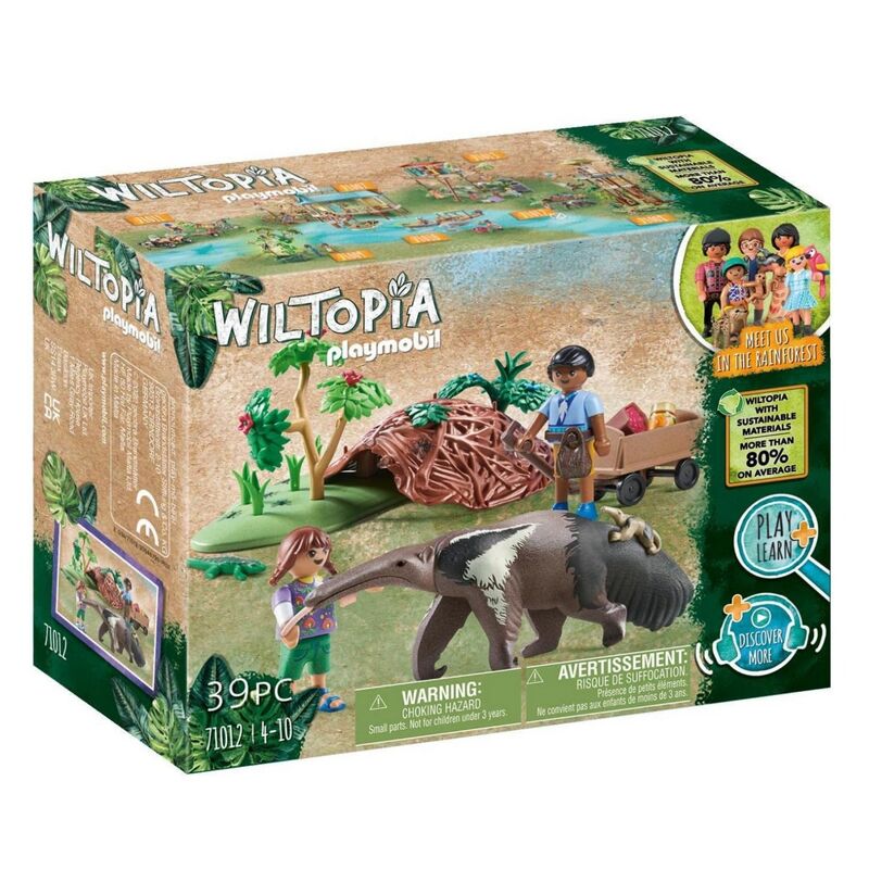 Playmobil wiltopia - cuidado del oso hormiguero