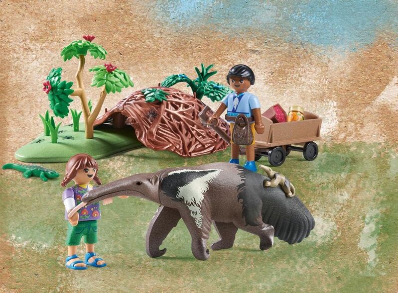 Playmobil wiltopia - cuidado del oso hormiguero