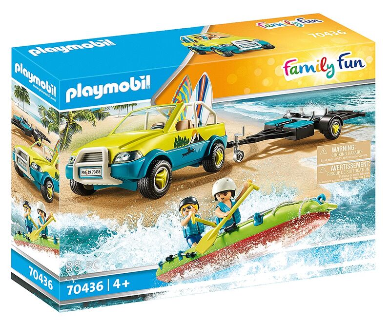 Playmobil - coche de playa con canoa
