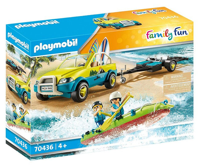 Playmobil - coche de playa con canoa Hover Image