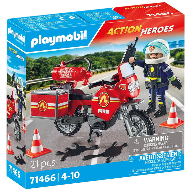 Playmobil - moto de bomberos